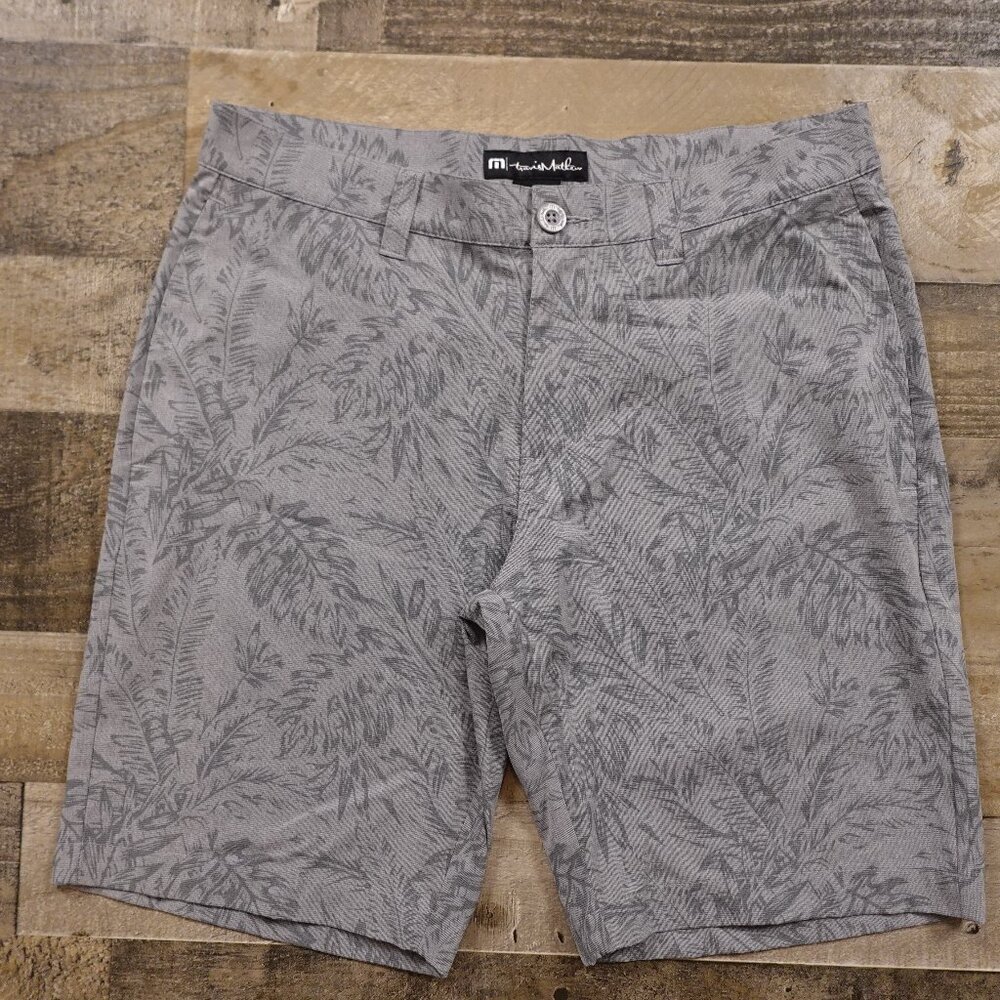 Travis Mathew Jaguar Golf Shorts men's 32 gray flora print